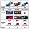 Electric/RC Car Zwn F1 F2 RC Drift Car with Music LED Lights 2.4G Glove Gesture Radio Remote Control Spray Stunt Cars 4WD Electric Children Toys T240422