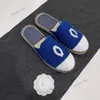 Vrouw Flat Espadrilles Fisherman Slippers 2C Paris Borduurde Tweed Powijnen Slides Dekschoenen Designer Sandalen Sandalen Lambskin Lederen Mule gesloten teen Strandschuif