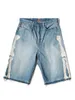 Kapital hirata hohiro pantalon détendu en vrac brodé le lavage en os utilisé des shorts en jean de bord brut pour les hommes et les femmes jeans décontractés 240417