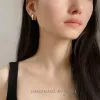 Orecchini Vendita calda geometria clip minimalista su orecchini dorati vintage di alta qualità senza piercing auricolari per le donne