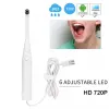 브래킷 핸드 헬드 구강 내 카메라 2MP HD HD Orthodontist 검사 내시경 카메라 도구 6 조절 조명 4.3 인치 IPS 화면