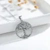 Kettingen Eudora 925 Sterling Silver Tree of Life ketting geoxideerd zilver twisted eik charme met zilveren ketting of alleen hanger cyd487