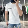 Men's T-Shirts designer Literary and artistic simple fashion T-shirt trend 5/4 sleeve youth printing standard ins men's summer round neck label CNK5