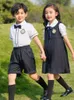 Ensembles de vêtements Kindergarten Uniform Summer Summer Primary SCHOOL Sports à manches courtes Rencontrez le style britannique