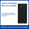 Spraakwisselaar mini Portable 8 spraakverandering modulator met verstelbare spraakfuncties telefoon computer geluidskaart MIC -tool 240411