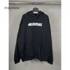 Versión impresión adhesiva Balencigs largos Paris B Capianas familiares Capacidades de papel Papel Con capucha unisex Sweater informal Capucha con capucha High Voli Voli