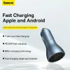 Chargers Baseus 65W Car Charger USB Type C Port PD QC Fast Charging For Car Phone Charger For iPhone 14 13 12 Samsung Xiaomi Huawei