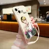 Cell Phone Bumpers Cartoon B-Bj Phone Case For iPhone 15 14 13 12 11 Pro Max Mini X XR XS MAX SE 8 7 6S Plus Soft Liquid Silicone Alexes Cover Y240423