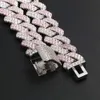 Hip Hop Jewelry 925 Sterling Silver 10mm Moissanite Iced Out Moissanite Cuban Link Chain Armband