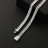 Hip Hop Jewelry 6mm Width d Color Moissanite S925 Silver Gold Plated Custom Clasp Moissanite Cuban Chain Necklace