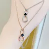 Collar de collar Swarovski Mujeres de calidad original Collar collar de amor para parejas de parejas Collar de cristal Angelic y moda