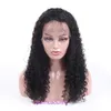Jerry curly front lace wig with real human hair