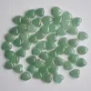 Beads Wholesale 30pcs/lot Fashion good quality natural green aventurine heart shape cab cabochons beads for jewelry making 10mm free