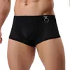 Cueca boxer shorts masculinos finos de roupas íntimas respiráveis esportes da moda Casual Casual Casual