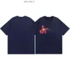 Drew marka designerka T-koszulka Summer Drawdrew T Shirt Smiley Twarz List Druku