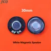 Cables JCD 1pcs 27 30 40 50mm Headset Driver Hifi Headphone Speaker With Cover 32ohm White Black Magnetic Noise reduction Loudspeaker