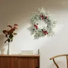 Kwiaty dekoracyjne sztuczne świąteczne wieniec DIY Props okna Święte centrum handlowe Hangable drzwi Wiselan Ornament Dekoracja domu 2024