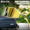 Sunglasses SCVCN Outdoor Photochromic Sunglasses MTB Sports Cycling Glasses Goggles Road Bicycle Bike Glasses Men Women Cycling Eyewear