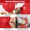 Party Decoration 1 Set Christmas Balloons Arch Candy Cane Gift Box Foil Globos Red Gold Garland Decorations 2024