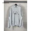 Lettera unisex Balencigs felpa con cappuccio con cappuccio con cappuccio con cappuccio con cappuccio con cappuccio con cappuccio con cappuccio alta versa epf versa paris carta casual b tinting famiglia adesive bk4l