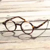 Lensler Betsion El Yapımı Vintage 40 42 44 Yuvarlak Asetat Kaplumbağa Erkekler Gözlük Çerçeveleri Tam Jant Kadın Miyopya Reçete gözlükleri
