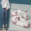 Casual skor plattform kvinnliga sneakers eleganta kvinnor äkta läder stora storlek damer kvinna gummi högklassig