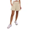 Women's Shorts Women Stylish High Waist With Pleated Button Detail Side Pockets For Summer Vacation Beach Activities