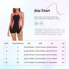 Women's Swimwear Swimsuit Leotard Athletic Beachwear Racerback With Leg One Piece Slim Figure-Shaping Swim Surfing Bathing Suit