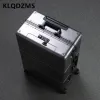 Luggage KLQDZMS 20''24''28" Inch Highquality Aluminum Magnesium Alloy Business Trolley Suitcase Boarding Password Case Hand Luggage