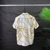 مصمم أزياء T Shirt Hawaii Floral Letter Print Beach Shirts Men Mener Designer Silk Bowling Shirt Disual Summer Summer Summer Sourd