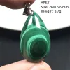 Pendants Top Natural Green Malachite Chrysocolla Pendentif pour femme Lady Man Love Gift Crystal perles argent