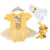 One-Pieces Neugeborene Kleidermädchen Kostüm Fancy Party Prinzessin Cosplay Bebe Babi Kleider Kinder Kleinkind Kinder Geburtstagssets Babymädchenkleidung