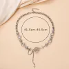 Colliers Femmes Thorn Desin Choker Collier Fairy Verre Verre Opale Collier Colliers Colliers élégants Silvercolor Party Choker