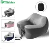 Kudde Purenlatex Memory Foam U Shape Travel Pillow For Airplane Cervical Neck Pillow Support med Lock Slow Rebound Pressure Cushion