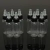 インク10pcs 120ml/60ml/30ml/15mlタトゥー空のインクボトルプラスチックツイストキャップタトゥーインク透明なボトル送料無料
