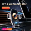 Cargers Car Беспроводное зарядное устройство Auto Focus Magnetic Car Phone Dellower Mount Induction Station in Car для iPhone Samsung Xiaomi