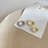 Ohrringe Neue Gold Silber Farbe Voller CZ Kristall Ohrmanschette an Ohrringen für Frauen nicht durchbohrtes gefälschtes Piercing -Ohrhaufen Schmuck Schmuck