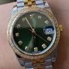 Frauen Watch 278383 2236 Automatische Bewegung Sapphire Glass Green Dial 31mm Diamond Girl Uhren