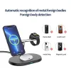 Chargers 22W 3 In 1 Magnetic Wireless Charger Stand pour iPhone 12 13 14 Pro Max Mini Apple Watch Se AirPods Profast Charging Dock Station