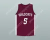 Benutzerdefinierte Namensnummer Herren Jugend/Kinder Patrick Mahomes 5 Whitehouse High School Wildcats Maroon Basketball-Trikot 2 Top genäht S-6xl