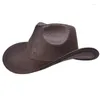 Berets textuur cowboy hoed voor volwassen mode carnavals feest kostuum dames man Halloween Headwear Music Festival