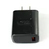 TE-009 22.5W Fast Charger USB Wall QC3.0 Telefonladdare T47 Travel Mobiltelefon Desktop Adapter Snabbladdare