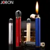 Mini Match Shape Lighter Butane Without Gas Refillable Lighter Creative Portable Regular Flame Ignitor for Cigarette Smoking Mens Gift