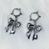 Charm Y2K Bowknot Stud Ohrringe Koreanische Mode süße Hoop -Ohrringe für Frauen Kawaii Juwely Charms Punk Ohrringe Accessoires Goth Y240423