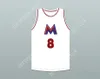 Niestandardowy numer nazwy Męsość młodzież/dzieci Rui Hachimura 8 Meisei High School White Basketball Jersey zszyte S-6xl