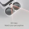 Feeders Tuya 5L Automatische huisdiervoeder met cameratiming Smart Cat Dog Feeder WiFi Intelligent Food Dispenser Dubbele roestvrijstalen kom