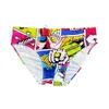 Men's Swimwear Summer Mens Cartoon Sexy Low Waist Swim Briefs Pad Push Up Beach Surfing Trunks Europe America Male Sport Bathing Suit