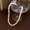 Ожерелья искусственное жемчужное ожерелье Женщины ВИНТАЖИ ДЕЙСКОЕ ЧОКЕР РУКА
