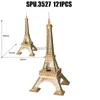 3D Bulmacalar 121pcs Dünya Büyük Mimari Eyfel Kulesi DIY 3D Lazer Kesme Ahşap Ahşap Bulma Modeli Bina Kitleri Oyuncak Y240415
