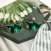 Серьги сладкие элегантные дизайнерские сережки, модные мульти зеленые стили ювелирные изделия для женских вечеринок подарка на день рождения